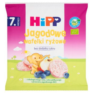 HiPP BIO Jagodowe wafelki ryżowe 30g