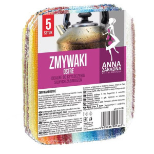Zmywaki kuchenne ostre MAXI 5szt Anna Zaradna