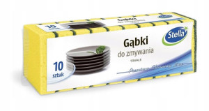 Gąbki do zmywania naczyń Stella 10szt
