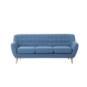 Sofa 3-osobowa niebieska MOTALA