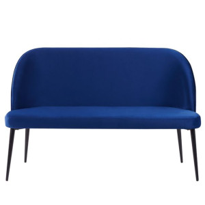 Sofa 2-osobowa welurowa niebieska OSBY