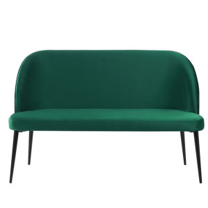 Sofa 2-osobowa welurowa zielona OSBY