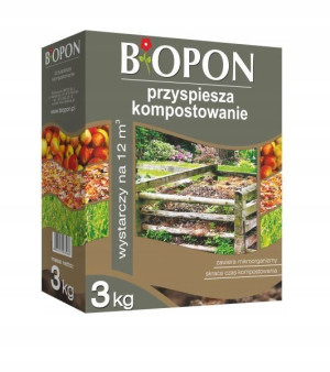 KOMPOSTER przyspiesza KOMPOSTOWANIE Biopon 3 kg