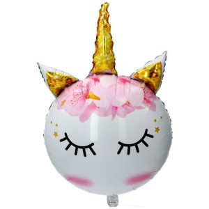 Balon 22" Jednorożec Śpiący Biały