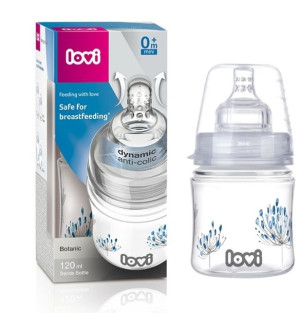 Lovi Butelka Trends Botanic 120 ml ze smoczkiem 0m+ 21/586