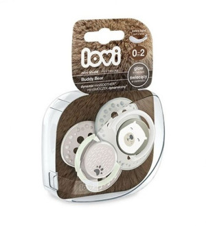 Lovi Smoczek uspokajający dynamiczny 0-2 m Buddy Bear 2 szt 22/862