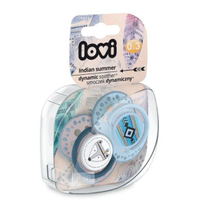 Lovi Smoczek uspokajający dynamiczny 0-3 m Indian Summer Boy 2 szt 22/855