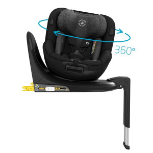 Maxi Cosi fotelik obrotowy Mica I-size 0-18 kg Authentic Black