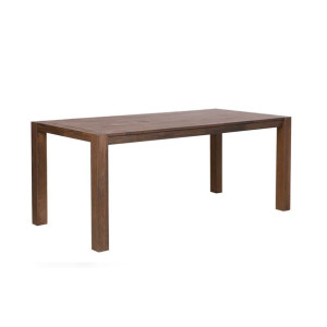 Stół do jadalni dębowy 150 x 85 cm ciemne drewno NATURA