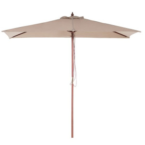 Parasol ogrodowy 144 x 195 cm piaskowy FLAMENCO