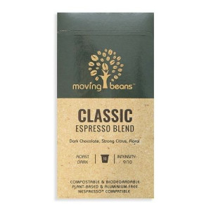 Moving Beans, Kawa w kapsułkach kompostowalnych Classic Espresso Blend, 10