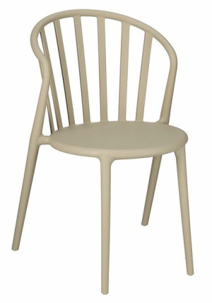 Minimalistyczne krzesło beżowe - Alar