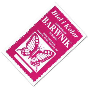 Barwnik do tkanin 10g Biel i Kolor 029 dziki róż