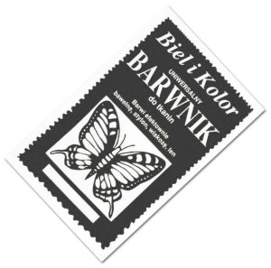 Barwnik do tkanin 10g Biel i Kolor 030 grafitowy