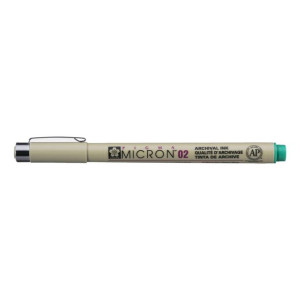 Cienkopis Pigma Micron 02 - Green 0,3mm - Sakura - zielony