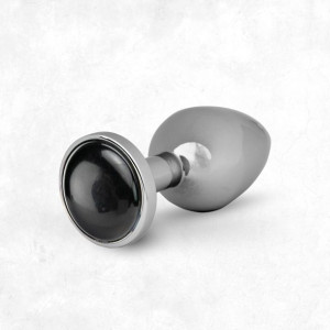 Korek analny stalowy z kamieniem naturalnym - La Gemmes Butt Plug Kwarc Cza