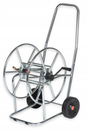 Wózek na WĄŻ stal nierdzewna 3/4''80m bęben AG3318