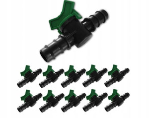 Zawór 2x linia wtyk na wąż 16mm Zaworek Linii Rura