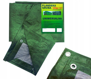 Plandeka 12x18 Plandeki Gruba ZIELONA 120g Folia