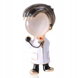 PINETS Broszka Doktor Medyk Prezent dla Lekarza