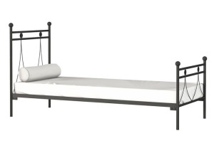 Jednoosobowe łóżko metalowe Rosette 90x200 - 17 kolorów