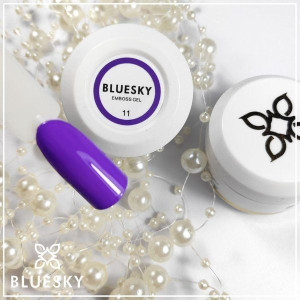 11. Żel do zdobień strukturalnych fiolet PURPLE 8g BLUESKY Carving Emboss G