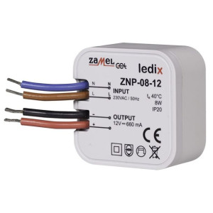 Zasilacz Dopuszkowy 12 V Dc / 8 W Znp-08-12