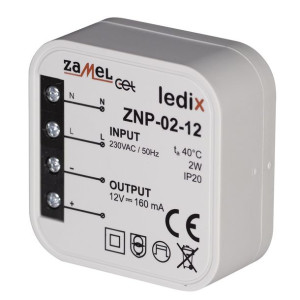 Zasilacz Dopuszkowy 12 V Dc / 2 W Znp-02-12