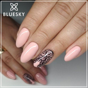 Lakier hybrydowy DC 103 Nude Pink 10 ml Bluesky  10ml NUDE PASTELOWY