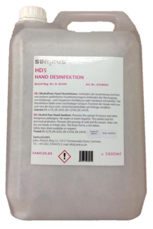 Środek do dezynfekcji rąk bez alkoholu 5000ml HD5 (Enduro)
