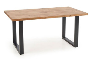 Nowoczesny stół z drewna dębowego Berkel 2X 160 - dąb