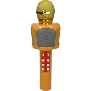 Mikrofon Do Karaoke Z Bluetooth Złoty Zx-818