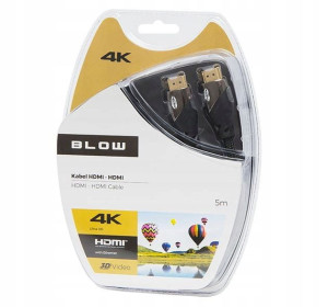 Kabel Hdmi-hdmi Premium 5m Black 4k 2.0