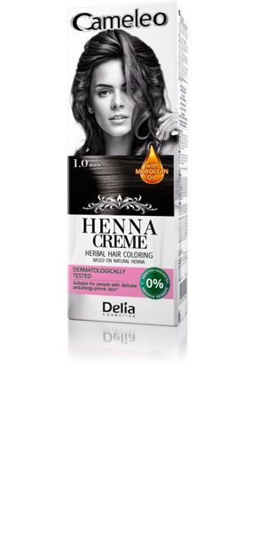 Delia Cameleo henna ziołowa do włosów 1.0 czarny Nowy Delia Cosmetics czern