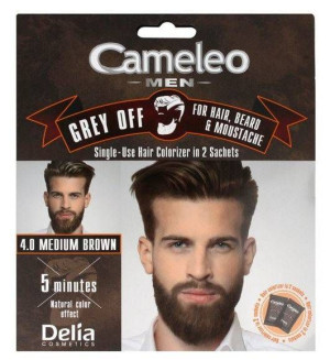 Delia Cameleo men farba do włosów w saszetce 2x15 ml 4.0 Średni Brąz Nowy i