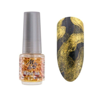 MOLLY LAC Water Ink Akwarela do zdobień Golden Nowy Allepaznokcie Odcienie