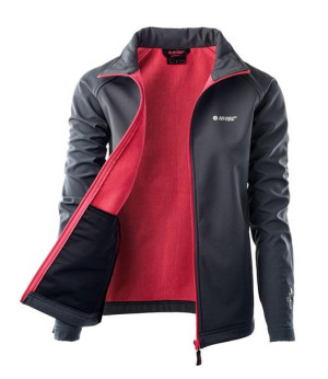 Damska kurtka softshell Hi-Tec Lady Lucari szaro-różowa rozmiar M
