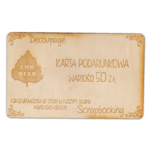 KPD50 Karta podarunkowa 50zł
