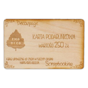 KPD250 Karta podarunkowa 250zł