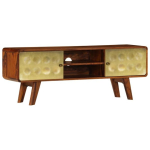 Szafka pod telewizor, lite drewno sheesham, 120 x 30 x 45 cm