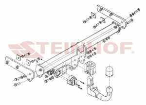Hak holowniczy Steinhof  Volvo XC70 2007-