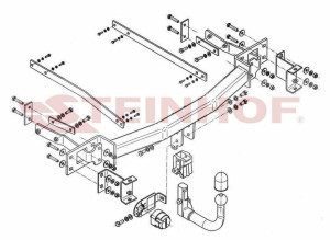 Hak holowniczy Steinhof  Mercedes E W211 2002-2009