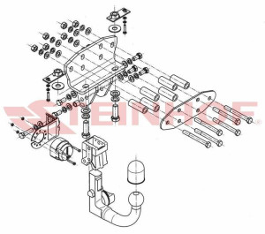 Hak holowniczy Toyota Land Cruiser J200 2008-