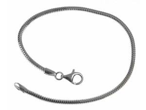 Srebrna Bransoleta Żmijka Snake Baza Charms 20cm