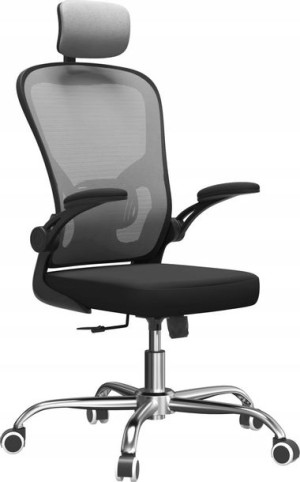 Ergonomiczny Fotel Biurowy Obrotowy Siatka Szary