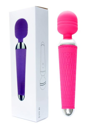stymulator-power massager wand usb pink 16 funkcji