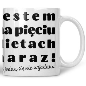 Kubek Jestem na pięciu dietach