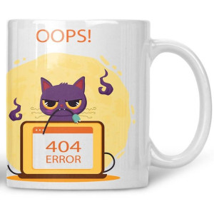 Kubek Błąd Error 404 Kot