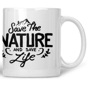 Kubek Save the nature and save life