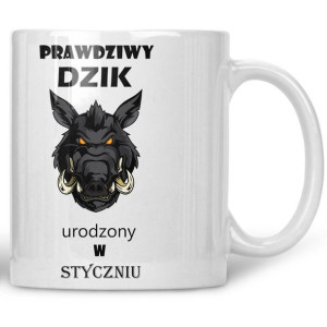 Kubek Prawdziwy dzik urodzony w styczniu